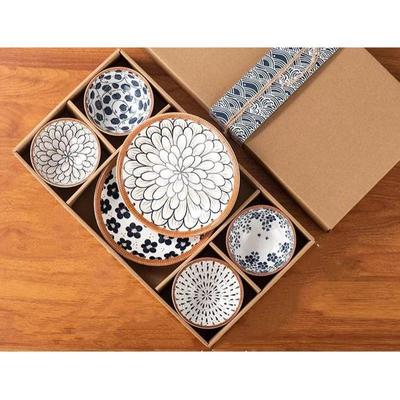 Porcelain Japanese Ramen Bowls And Spoons Set With Chopsticks - Small Bowls For Pho, Rice Or Soup And Noodles - 6 Piece Set