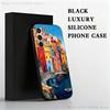 Stylized Houses Painting Phone Case For Samsung S 25,24,23,22,30,21,10,9,Ultra,Plus,Lite,FE,4,5 G Black Soft Case