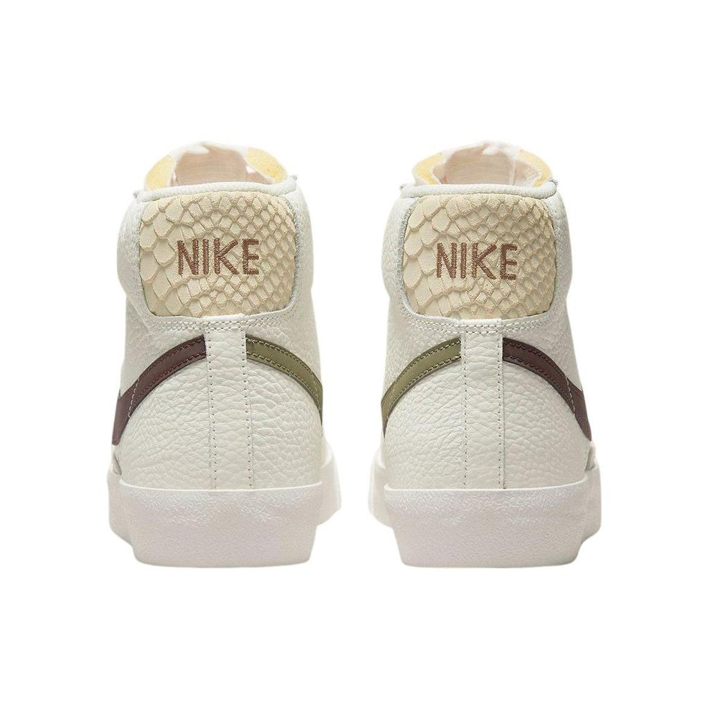 Nike Blazer Mid 77 Python Heel Women Sneakers Cream Sail Photon-Dust FD0805-100