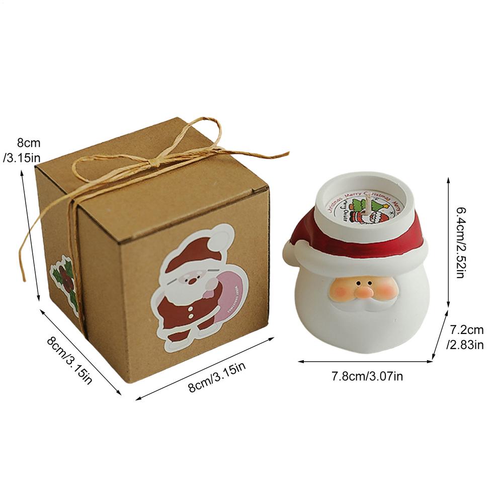 

Рождественские ароматические свечи Дед Мороз Восковое украшение Креативные свечи в банках Рождественские подарки Ароматерапевтические свечи ручной работы красный