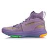 Li Ning 937 Fabric Cushioning Slip Resistant Abrasion Resistant High top Basketball Shoes Men's Purple ABPP035-5
