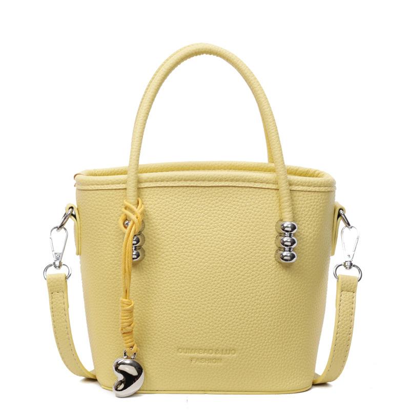 New Solid Color Handbag Women's Versatile Shoulder Bag Fashion Messenger Bag