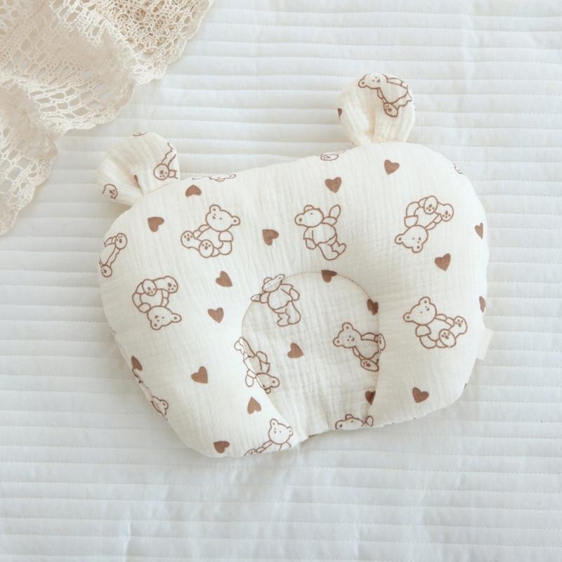 Soft & Breathable Baby Pillow Multi-pattern Pillow Essential Support for Delicate Necks & Heads Used for All Seasons-