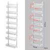 over The Door Organizer Fridge Shelf Seasoning Rack for Laundry Kitchen Home 8