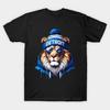 Asian Size Cotton Unisex Tshirt Print T-shirt Detroit Lions - Street Style King T-shirt No-Cut Print Regular Fit