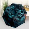 1pc Tiger, Wildlife Automatic Folding Umbrella - Compact Travel Umbrella with Auto Open/Close 8-Rib Heavy-Duty Shaft for Women/Men -l063