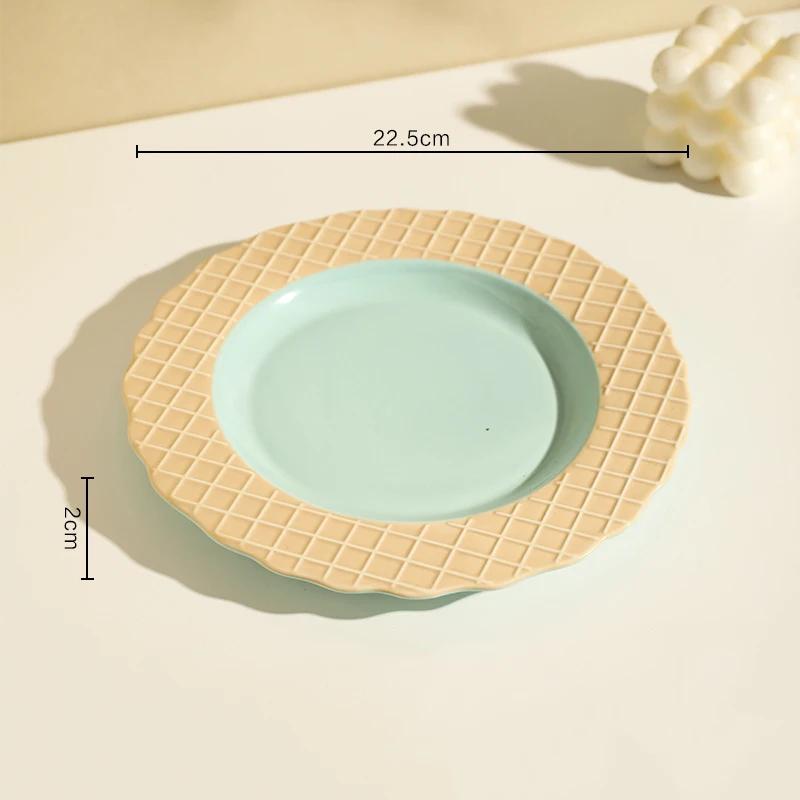 

Креативная керамическая кофейная чашка в современном стиле, изысканная тарелка для десерта для ежедневного использования, для вечеринок, для послеобеденного чая, домашние чашки для вкусного кофе на завтрак