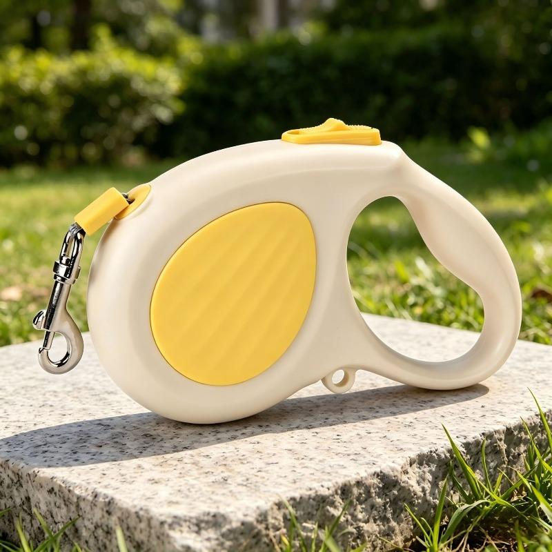 Dog Leash To Prevent Slipping Off. Small-sized Dog Automatic Retractable Leash for Outdoor Dog Walking. Dog Leash for Pets. 3m жёлтый