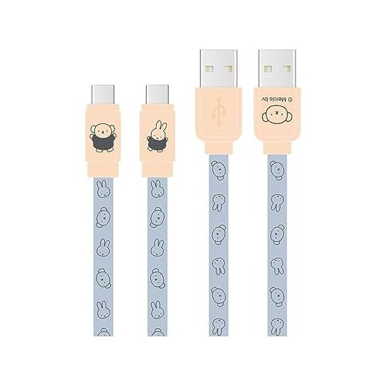 Gourmandies USB Type-C Compatible Sync & Charging Cable Miffy & Boris MF-388C