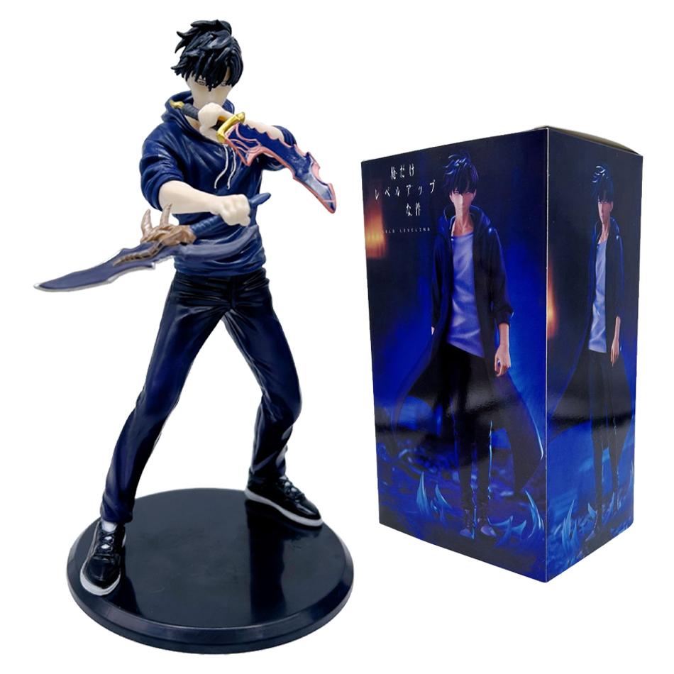 In Stock Solo Leveling Shadow King Figure Sung Jinwoo Cheng Xiaoyu Handheld Model Desktop Ornament Anime Collection Model Gifts