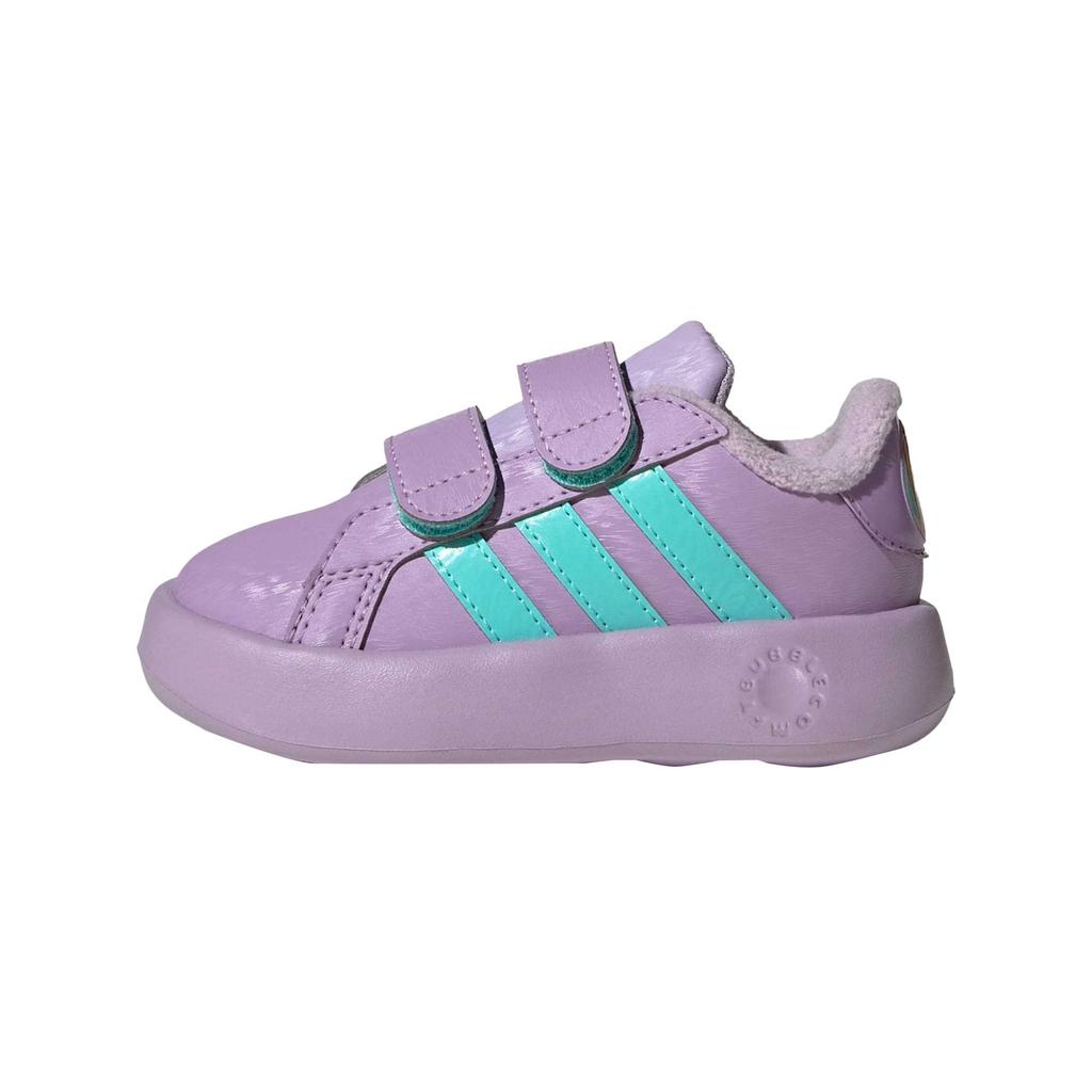 Adidas Disney X Grand Court Synthetic Leather Comfortable Color Block Walking Shoes Baby Shoes JR5630