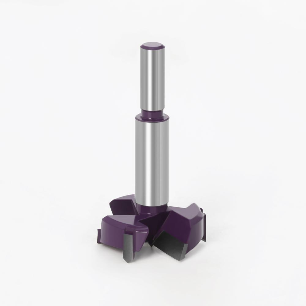 1pcs 45mm 3 Teeth Forstner Tips Woodworking Tools Hole Saw Cutter Hinge Boring Drill Bits Round Shank Tungsten Carbide Cutter