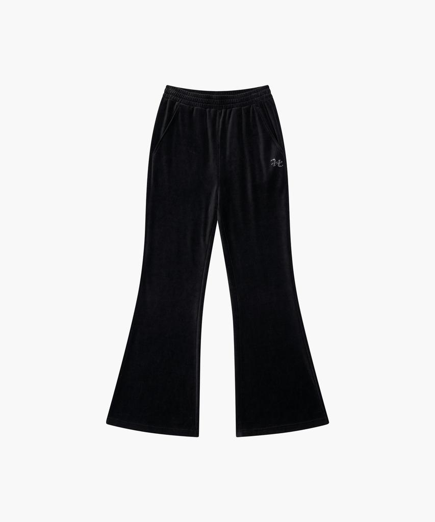 HDEX Velour Bootcut Pants (Black)