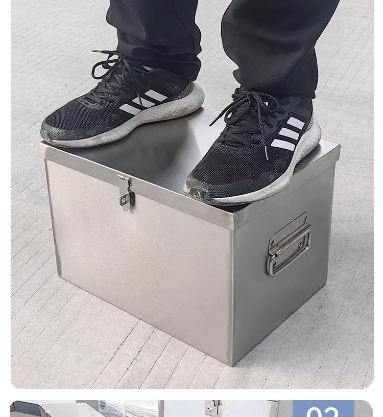 Ztluštěná multifunkční skříňka na nářadí z průmyslové nerezové oceli se zámkem