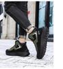Plus-Size Men's Fleece-Lined High-Top Winter Snow Boots, Non-Slip, Wear-Resistant Martin Style.