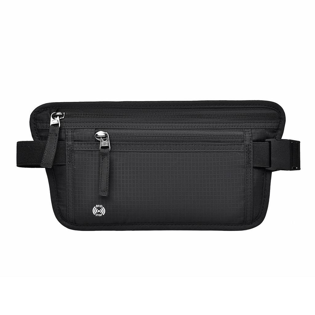 RFID Anti-Theft Passport & Phone Waist Bag for Travel, Tickets, Running & Sports