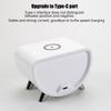 Alarm Clock With Wireless Charging Desk LED Alarm Clock With Temperature Meter Sleep Timer 15W Fast Wireless Charger Station