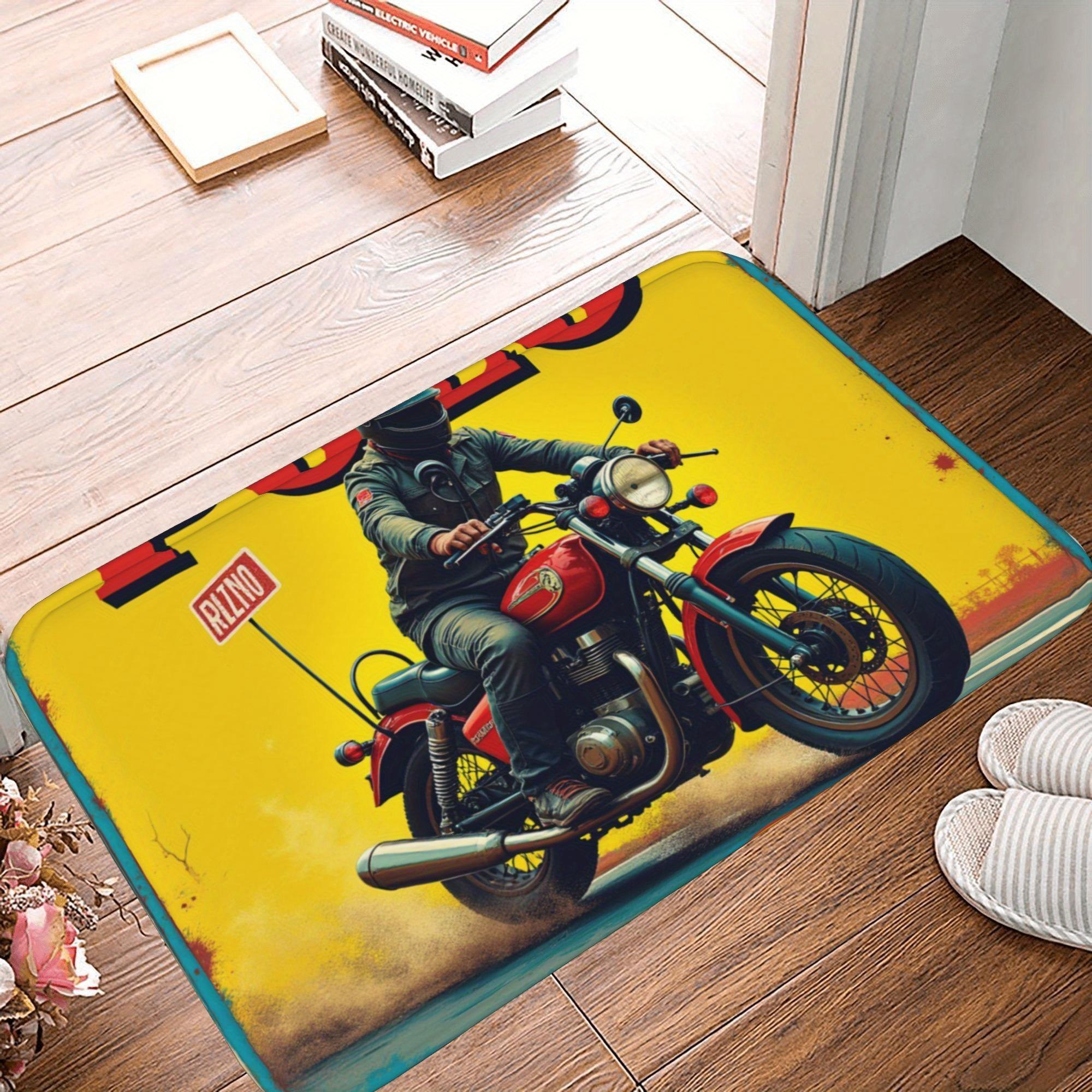 

1PC Celestial Botanical Fusion Kitchen Rug Non-Slip Door Mat Pop design Bathroom Rug Bath Mat Carpet for Home Sink Laundry Decor 40cm x 60cm