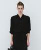 Artinery See-Through Wrinkle Shirt (Black)