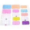 10-15 Grids Plastic Transparent Storage Box Square Adjustable Organizer with Cover for Jewelry Beading Compartment Storage Case