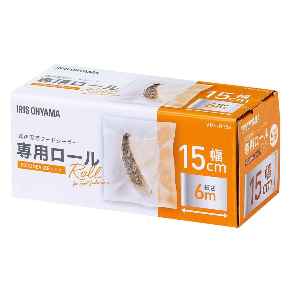 IRIS OHYAMA Vacuum Packing Machine Vacuum Preservation Food Sealer Dedicated Roll Width 15cm X Length 600cm VPF-R156