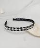Maia Pearl Bead Headband - Black