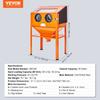 60 Gallon Sand Blasting Cabinet with Stand with Blasting Gun & 4 Nozzles