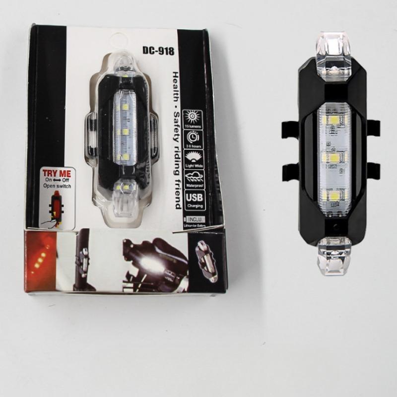 Bicycle Taillights USB Charging Warning Lights Flashing At Night, LED Taillights for Mountain Bikes, Cycling Lights, Bicycle Equipment