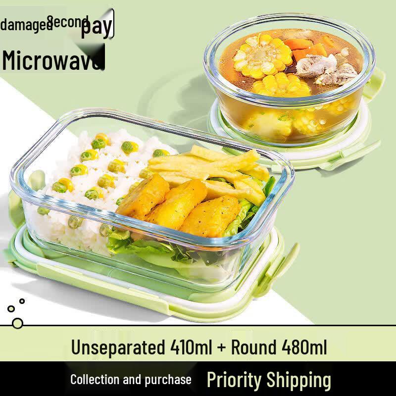 Qiwei Glass Microwaveable Lunch Box