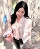 ROEM Basic Short Sleeve Fixed Tie Blouse Rmblg24R04
