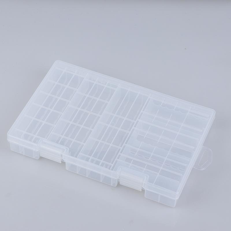 Cutie de depozitare a bateriei din plastic de super volum pentru suport pentru baterii Aaa Aa de 100 buc