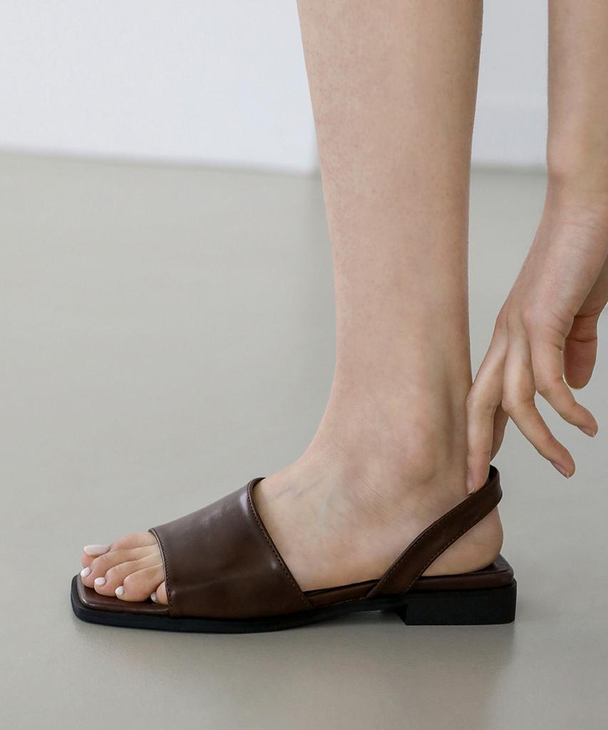 Sappun Kaira Square Side Open Sandals (2Cm)