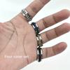 Men's Cool Rotatable Chain Ring, Casual Stainless Steel Finger Ring