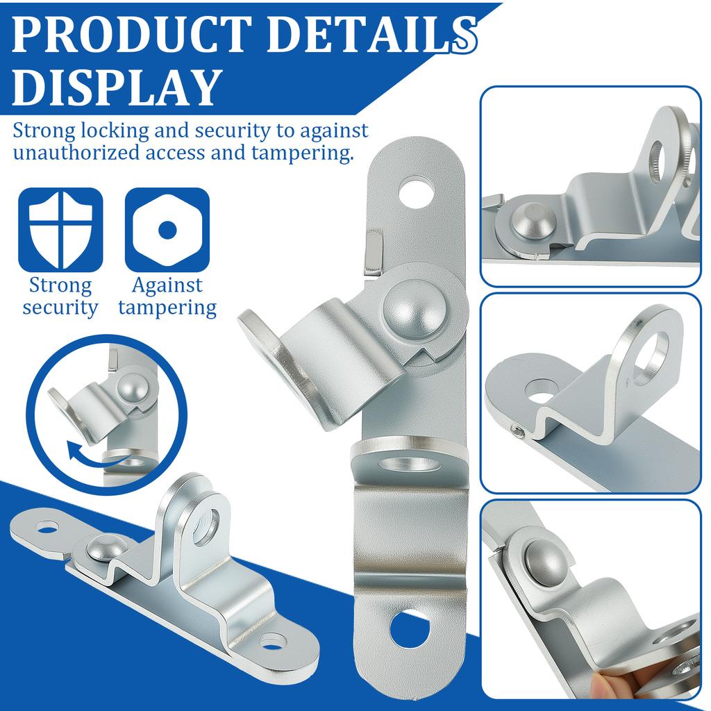 Cargo Trailer Door Hasp Keeper Lock Handle Enclosed Car Hauler For Ramp Padlock Cargo Trailer Door Lock Secure Anti-Theft Design