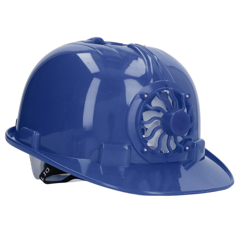 Hard Hat with Solar Fan Plastic Ventilated Safety Helmet Breathable Hard Cap with Removable Lining