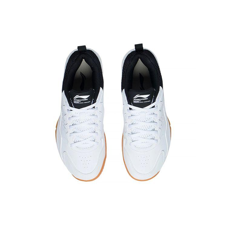 Li Ning All-Around King 21 V1 Fabric Non-Slip Wear-Resistant Low-Top Badminton Shoes Unisex Shoes White Black AYTS038-1