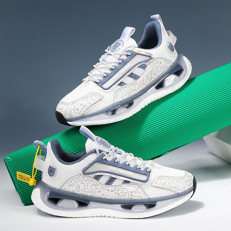 Frühling und Sommer Douyin beliebte Mode weichsohlige Sport weiche elastische Schuhe Popcorn Laufschuhe Mesh atmungsaktiv lässige trendige Schuhe