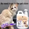 Pet Smoothing Conditioner: Antibacterial & Deodorizing Hair Wash for Fluffy Cats & Dogs