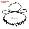 Ornament Temperament Flannel Thorns Collarbone Chain Halloween Witch Cosplay Gothic Necklace Woman