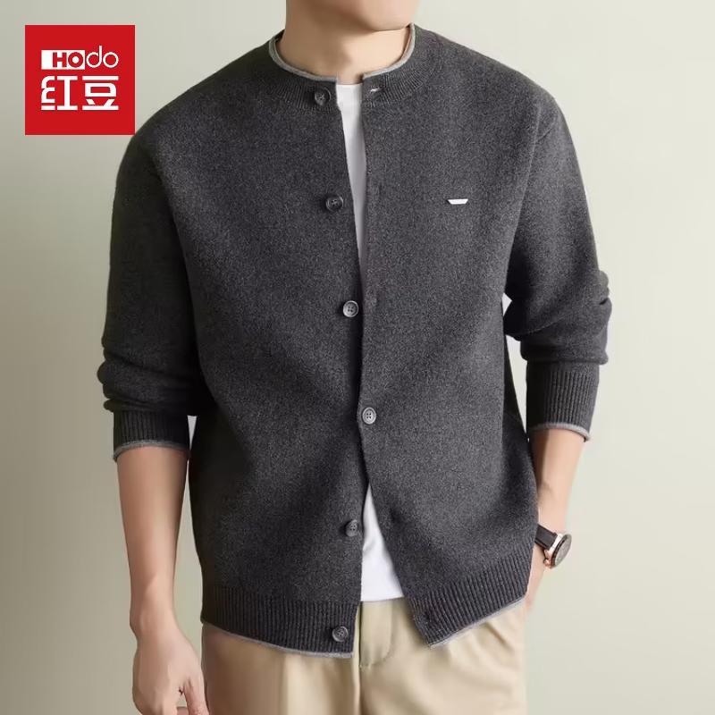 Hodo Men's Thickened Knitted Cardigan Sweater