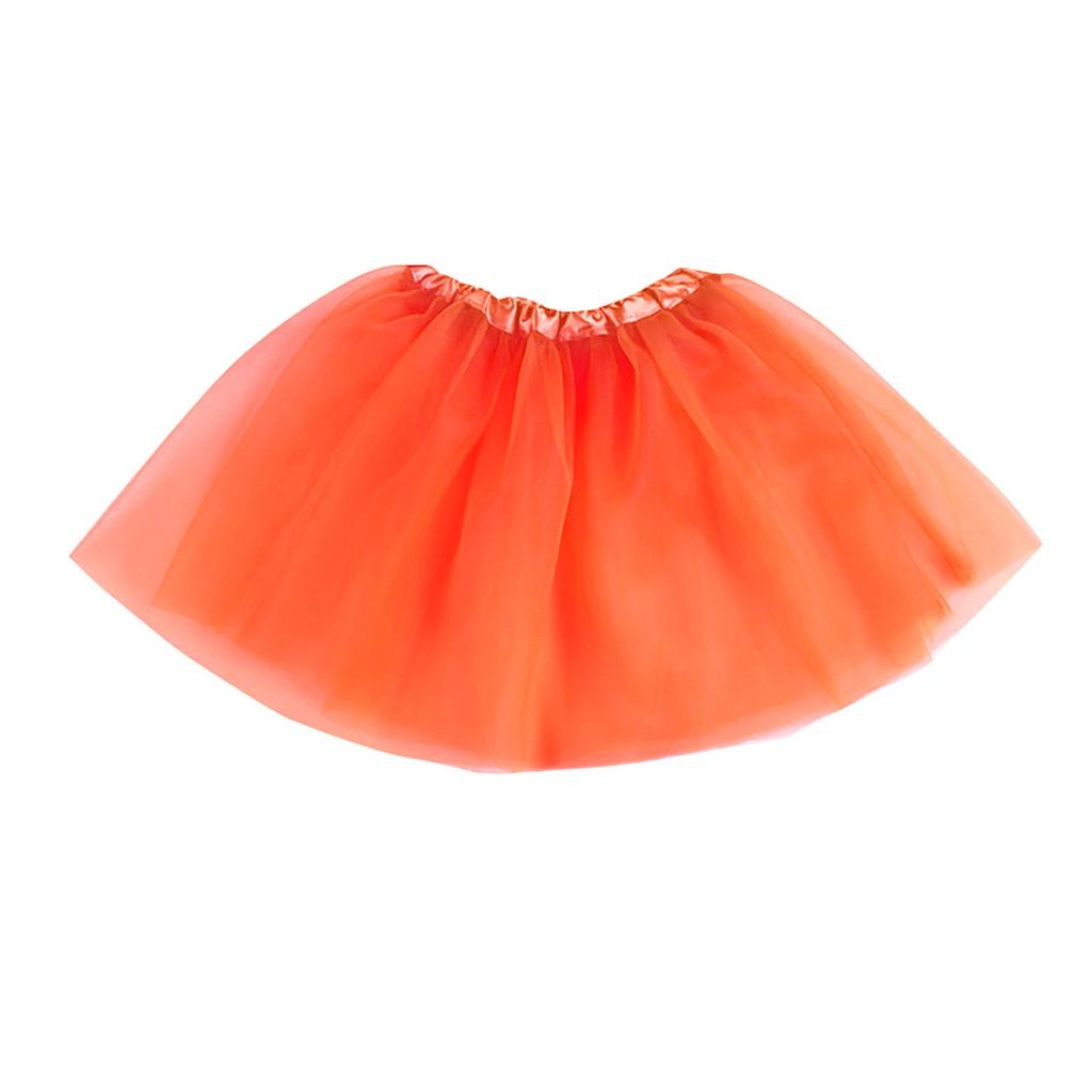 Girls Ballet Tutu Skirt Soft Tulle Dance Costume Elastic Waist Lightweight Fluffy Layered Skirt for Performance Party Dress Up
