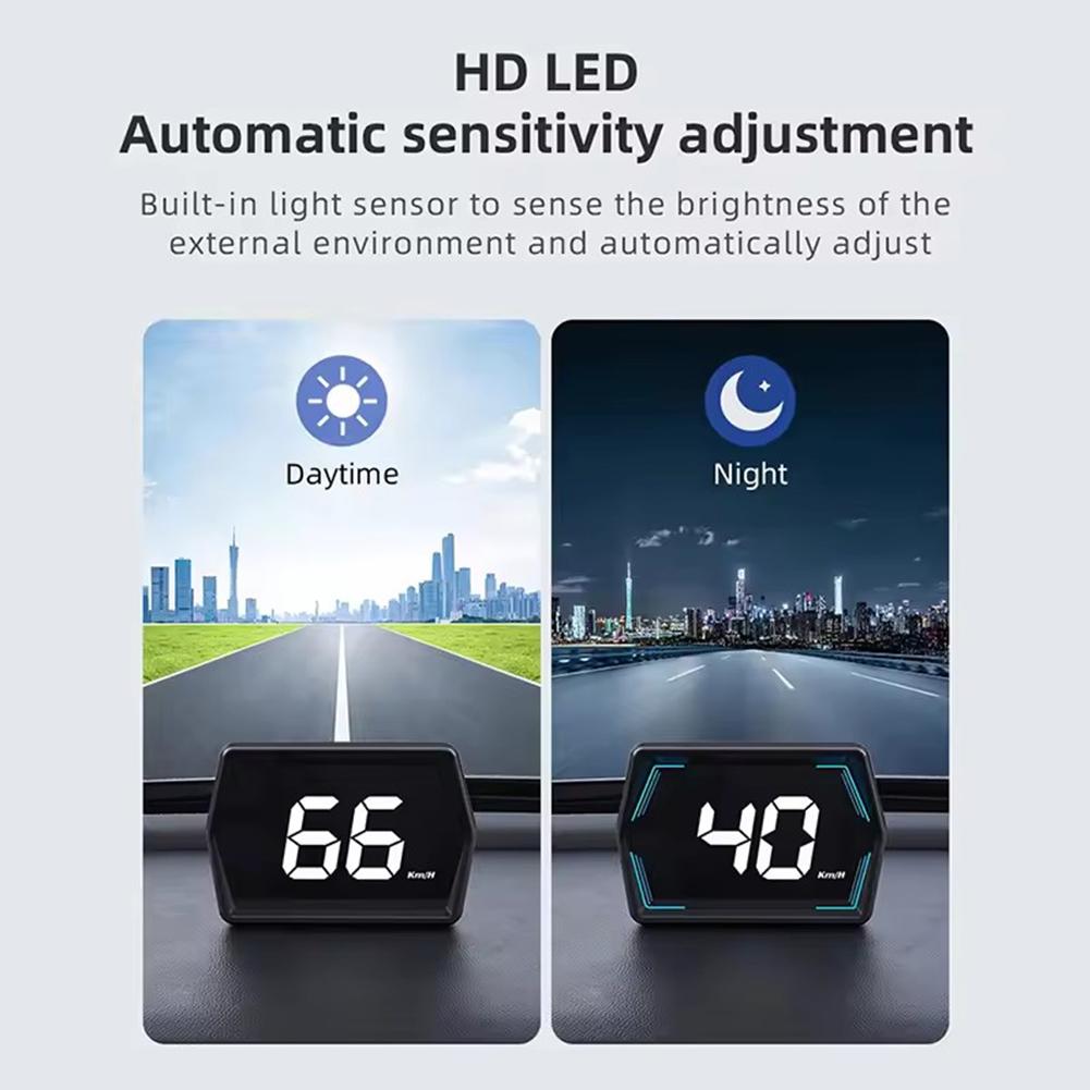 G20 HUD GPS Car Digital Speedometer Head-Up Display Universal Big Font Overspeed Alarm For All Cars Electronic Accessories