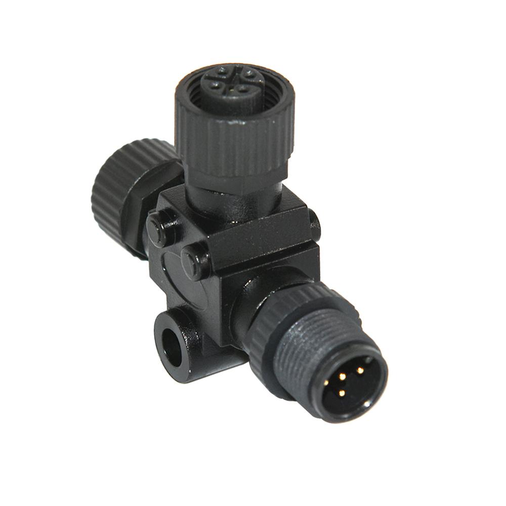 NMEA 2000 T Connector 3 Port T-shaped Three-way Plastic Nut Waterproof NMEA 2000 Starter Kit T-Connector Converter 1/2/4 PCS