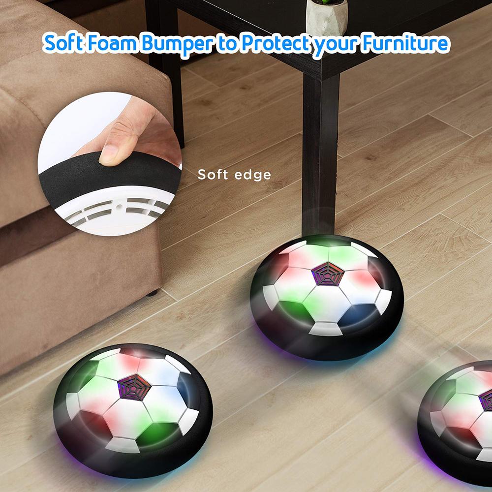 Non-Toxic Led Hover Soccer Ball Air Power Training Ball Playing Football Indoor Outdoor Game Sport Toys Birthday Gifts For Kids Soccer