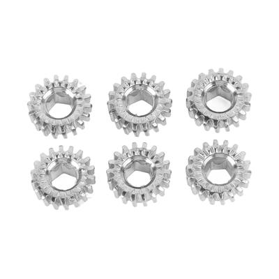 6PCS Guitar Tuner Peg Gears Metal Hex Hole Gear String Button Gear for Folk Classic Electric