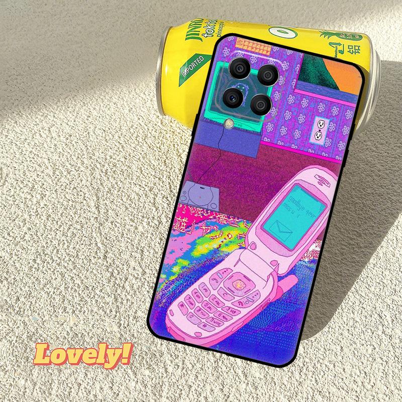 Vaporwave Aesthetic Trippy Case For Samsung Galaxy M11 M55 M14 M34 M54 M12 M32 M52 M15 M13 M06 M16 M36 M56 M31 M53 M35