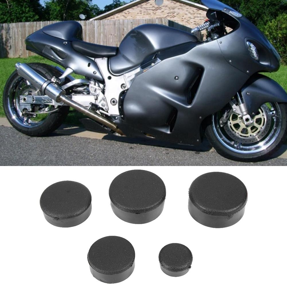 Motorcycle Frame Hole Cover Kit Decor Black  1300R Waterproof Dustproof