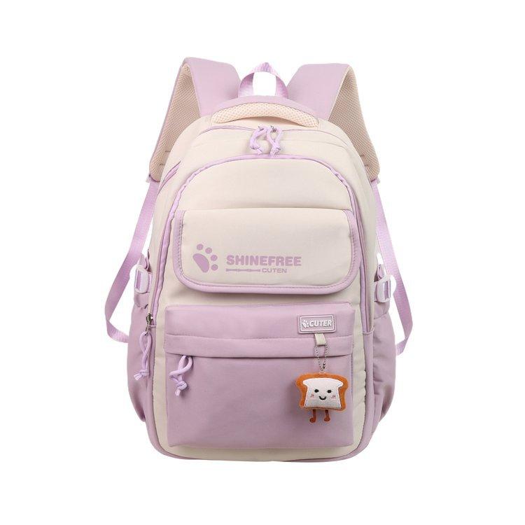 Schoolbag new large capacity ins Internet celebrity lightweight and simple versatile schoolbag college student junior high school student backpack