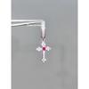 Gothic Vintage Colorful Rhinestone Cross Hoop Earrings Unique Exquisite