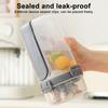 Double-Layer Salad Container with Fork 0.83L Food-Grade PP Bento Box Leak-Proof Lightweight Picnic Lunch Box for Breakfast Work Lunch Travel